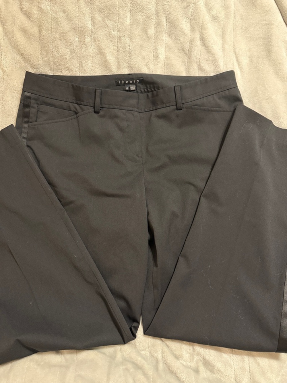 Theory Black Slim Dress Pants